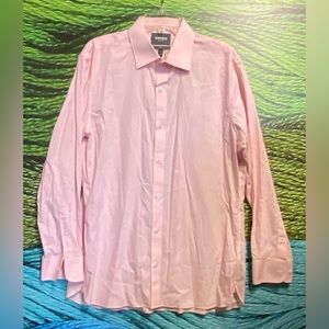 EUC Bonobos Mens Wrinkle free slim fit Button Down Shirt SZ 17 Pink